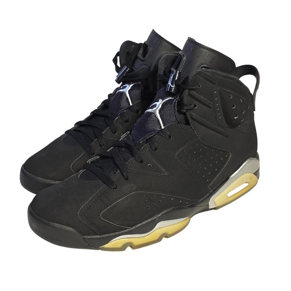 Nike Air Jordan 6‎ Retro Chrome Metallic Silver Black DX2836-001 Mens Size 11